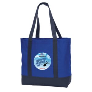 Royal Tote Bag- HELICOPTERS ARE PEOPLE TOO!