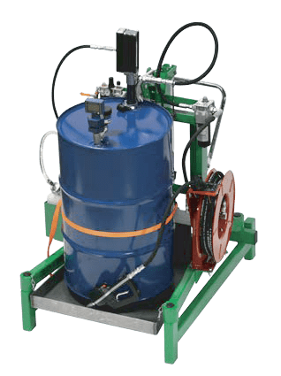 55-Gallon Oil Servicing Station, Low Pressure/High Volume, Stationary/Portable, Pneumatic