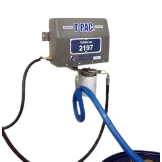 TPAC Oil Servicing Dispenser, Low Pressure/High Volume, Wall/Surface Mounted, Pneumatic